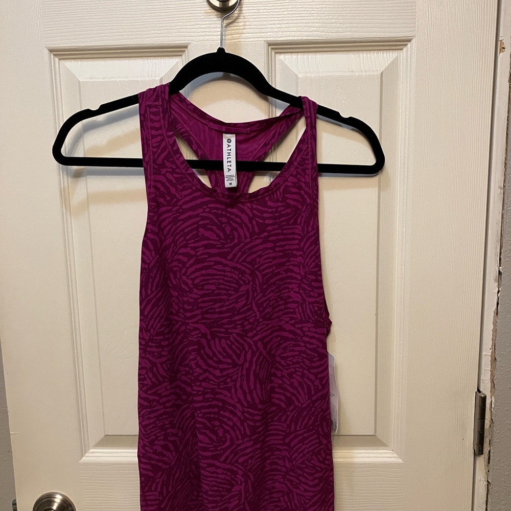 Athleta Purple Racerback Tank Top Moisture-Wicking